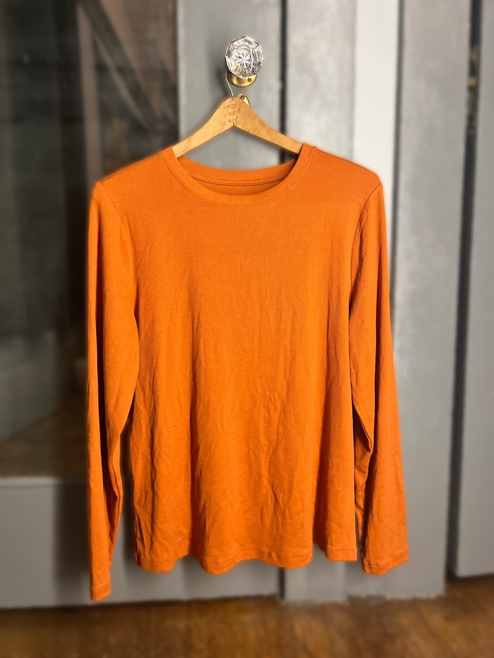 a new day Women's Long-Sleeve Crewneck Tee - Orange